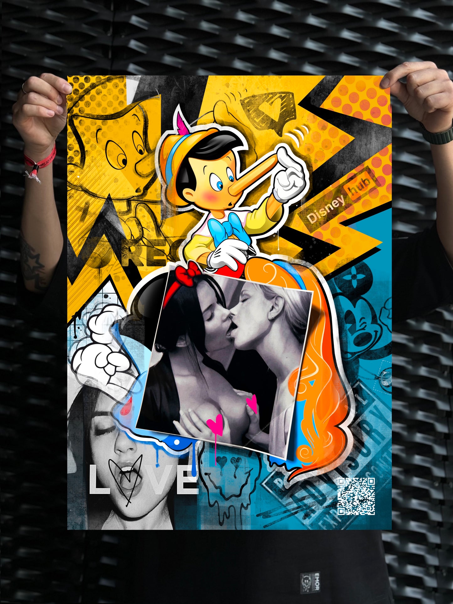 Print | Canvas “Adventures of Pinocchio” 50*70 cm | Limited edition