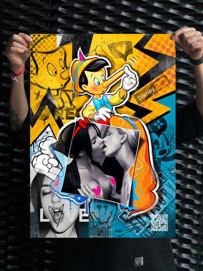 Print | Canvas “Adventures of Pinocchio” 50*70 cm | Limited edition